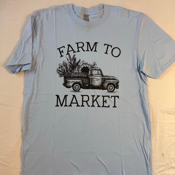 Farm To Market Graphic T-Shirt - Size Large - New - Picture 3 of 3
